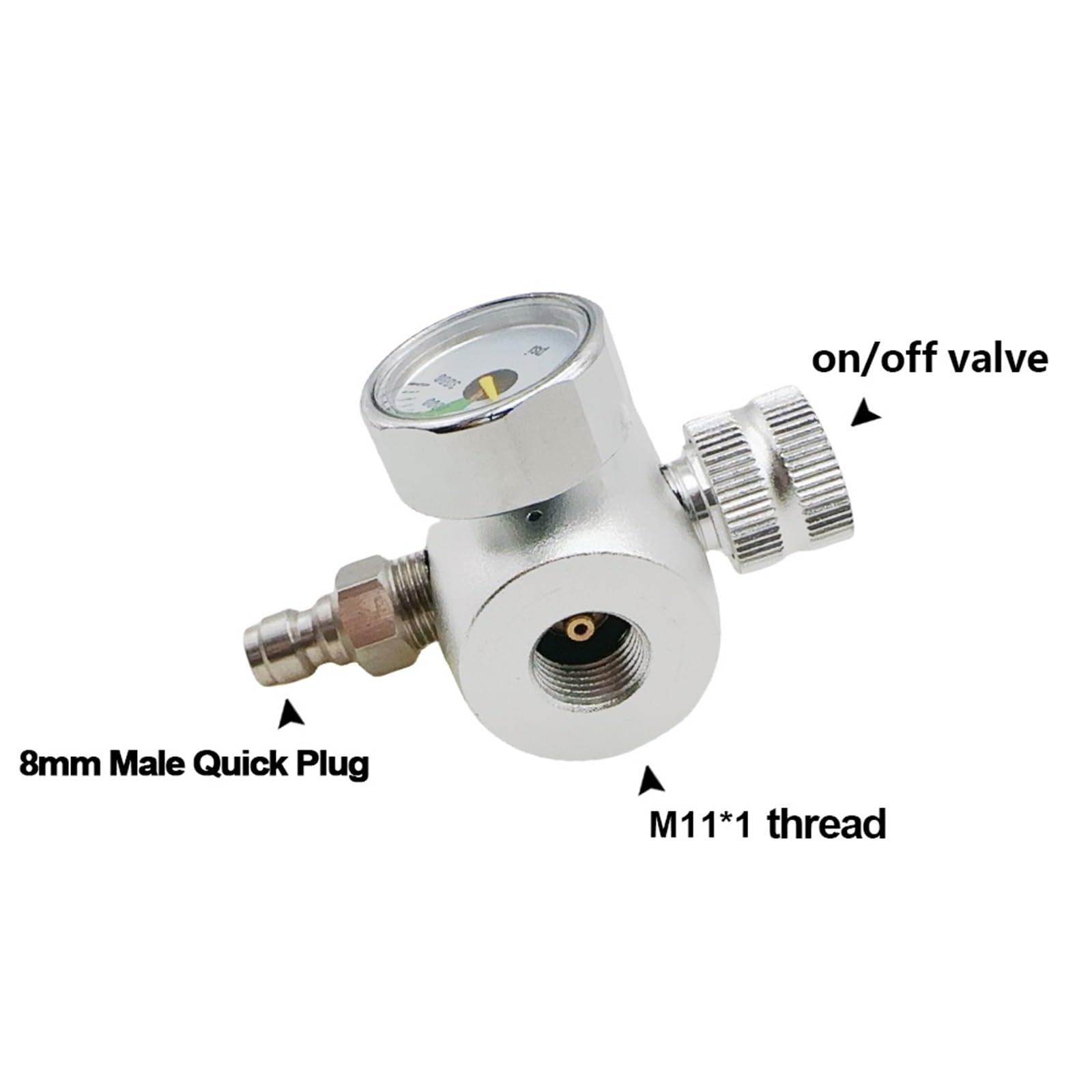 Sahnespender-Adapter mit M11 x 1 Gewinde, passend for NO2-Tank und Schlagsahne-Ladeflaschendosen, 580 g, Sahneglas mit M22-Gewinde(Only regulator)