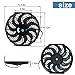 FSBCGT 2PCS 12 Inch Universal Slim Fan Push Pull Electric Radiator Cooling 12V 80W Mount Kit Black