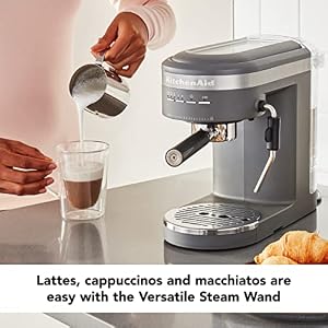 KitchenAid Semi-Automatic Espresso Machine KES6403, Matte Charcoal Grey, 1.4 Liters KitchenAid Semi Automatic Espresso Machine KES6403 Matte Charcoal Grey 14 Liters