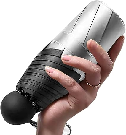 Axnhbubu UV-Schutzfaktor 50+, Reise-Mini-Regenschirm, ultra-leicht