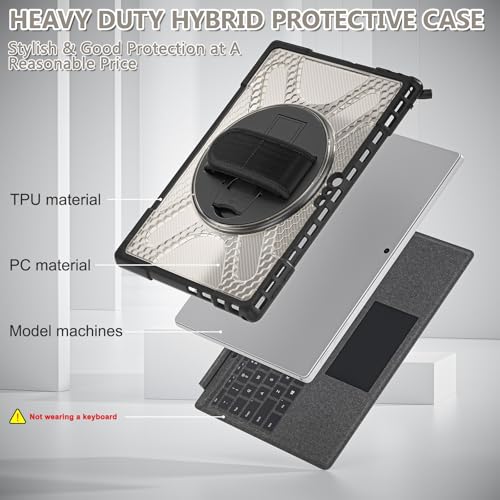 Étui de protection complet Microsoft Surface Pro 7/6/5/4 antichoc gris - 4