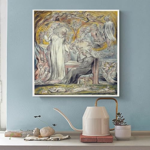 Impression sur toile William Blake de qualité supérieure - Art déco Platon 40cm - 2