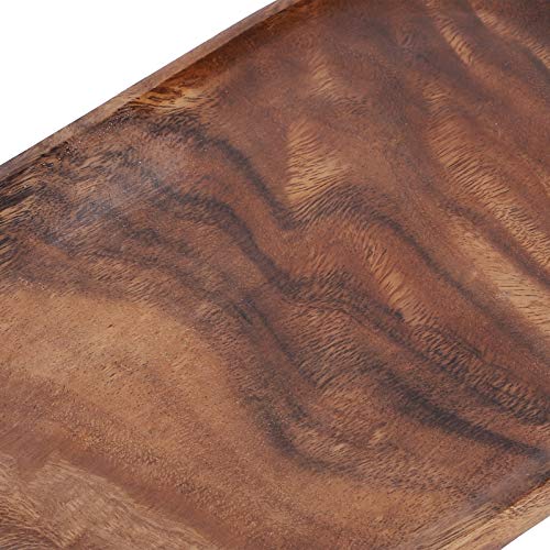 Serving Tray, Wooden Tray, Irregular Snack Fruit Serving Plate for Households Hotels, Restaurants and Cafes Use - Image 2