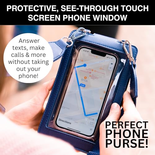 Crossbody Phone Purse (Pink) - Touch Screen Handbags for Women - Zippered Pouch & Phone Sling Crossbody (Boca)2