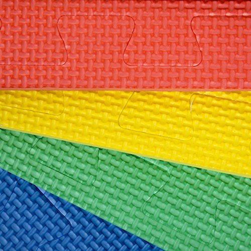 4-Pack Of Interlocking Eva Foam Floor Tiles With Border Pieces - Great For Use As A Play Mat Or Home Exercise Flooring By Stalwart #TOP5