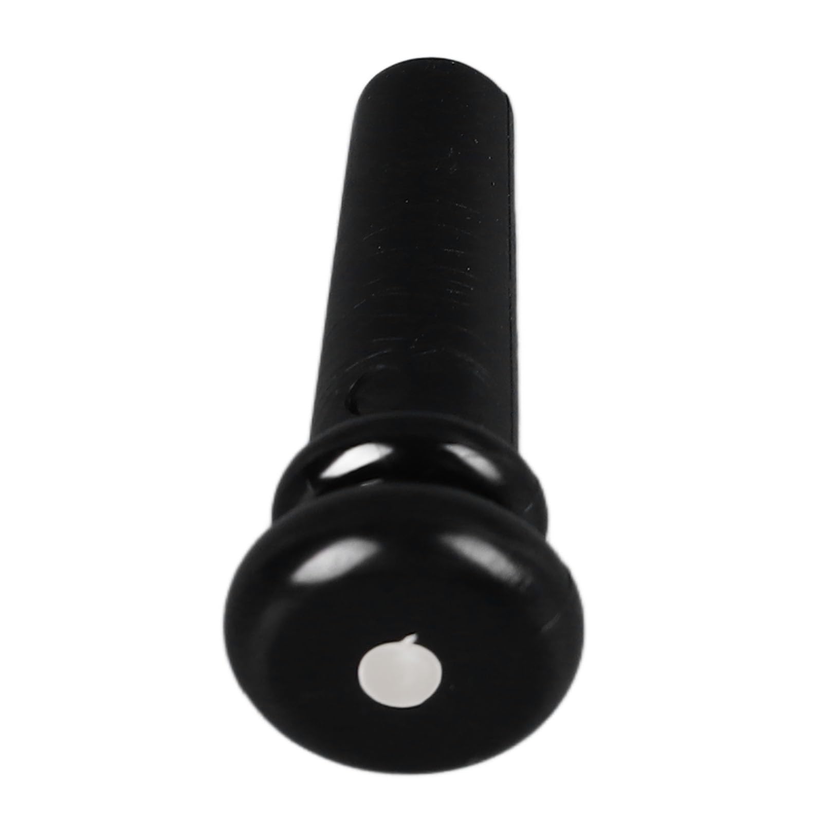 Acoustic Guitar Tailnail Peg Replacement, Guitar Bridge Pins Synthetic Plastic Bass String End Pin Button for Strap Fixing (Black)