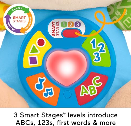image for Fisher-Price Baby Toy Laugh & Learn Smart Stages Puppy Musical Plush w