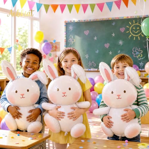 30" Extra Large Bunny Balloons for Party Decorations,5PCS - Image 2