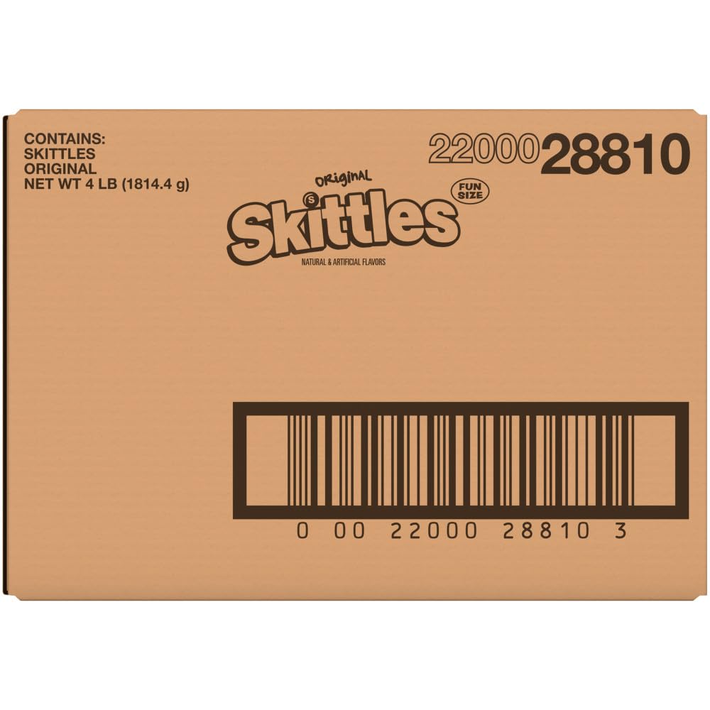 Skittles Sacchetti originali per caramelle gommose, confezionati singolarmente, per bomboniere, 1,8 kg