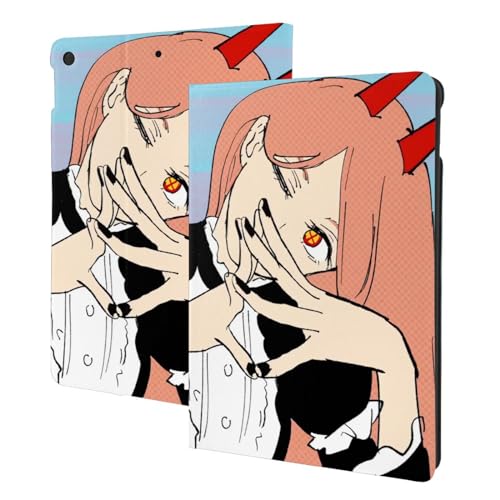 Compatible with チェンソーマン iPad Pro ケース 2024 13インチ(最新型) iPad Pro 13インチ ケース タブレットケース Ipad pro タブレット ケース PUレザー 二つ折スタンド 角度調整 横置きスタンド 全
