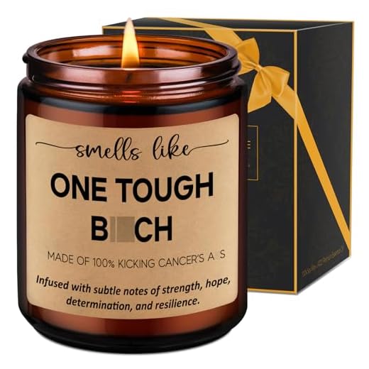 LEADO Candle, Breast Cancer Survivor Gifts for Woman, Chemo Gifts for Women