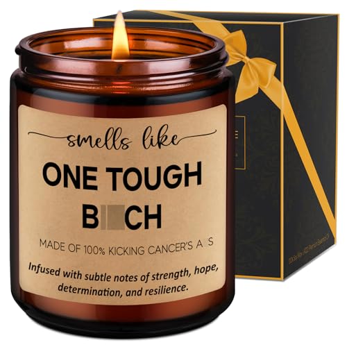 LEADO Scented Candles - Breast Cancer Survivor Gifts for Woman - Chemo Comfort Items, Cancer Care...