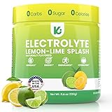 Keppi Electrolytes Powder - 50 Serves No Sugar Or Carbs Electrolyte Powder Mixes Easily. Lemon Lime