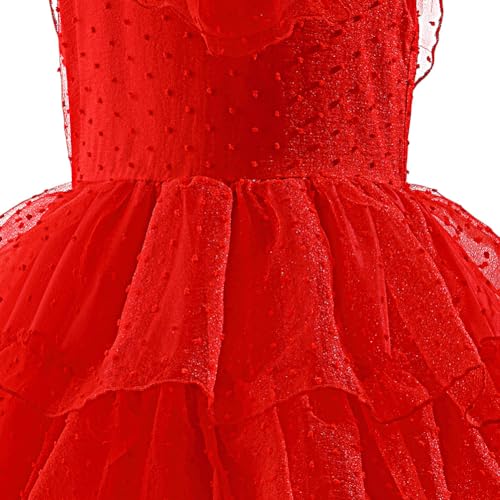 Disfraz Infantil Novia Fantasma Halloween Rojo miniatura 7