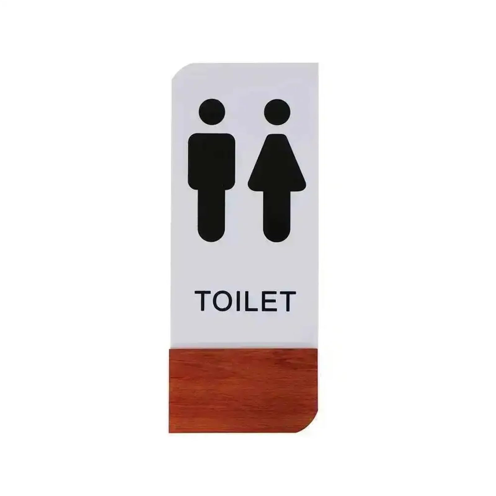 Toilet Sign Sign Sticker Wall Signage Plate Toilet Men Women Wc Bathroom Restroom Washroom Door(Color 1)