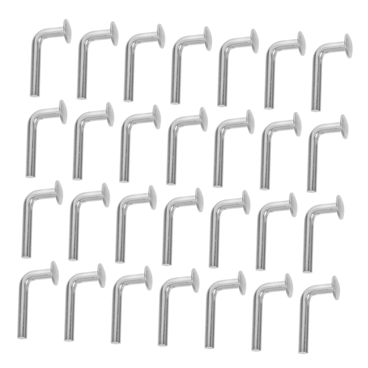 COSMEVIVI 50pcs Galvanized Iron Shaped Safety Pin Bolts for Pallet Rack Shelving Easy Installation Drop Pin for Warehouse Racking Security for Forklift Safety and Beam Stability