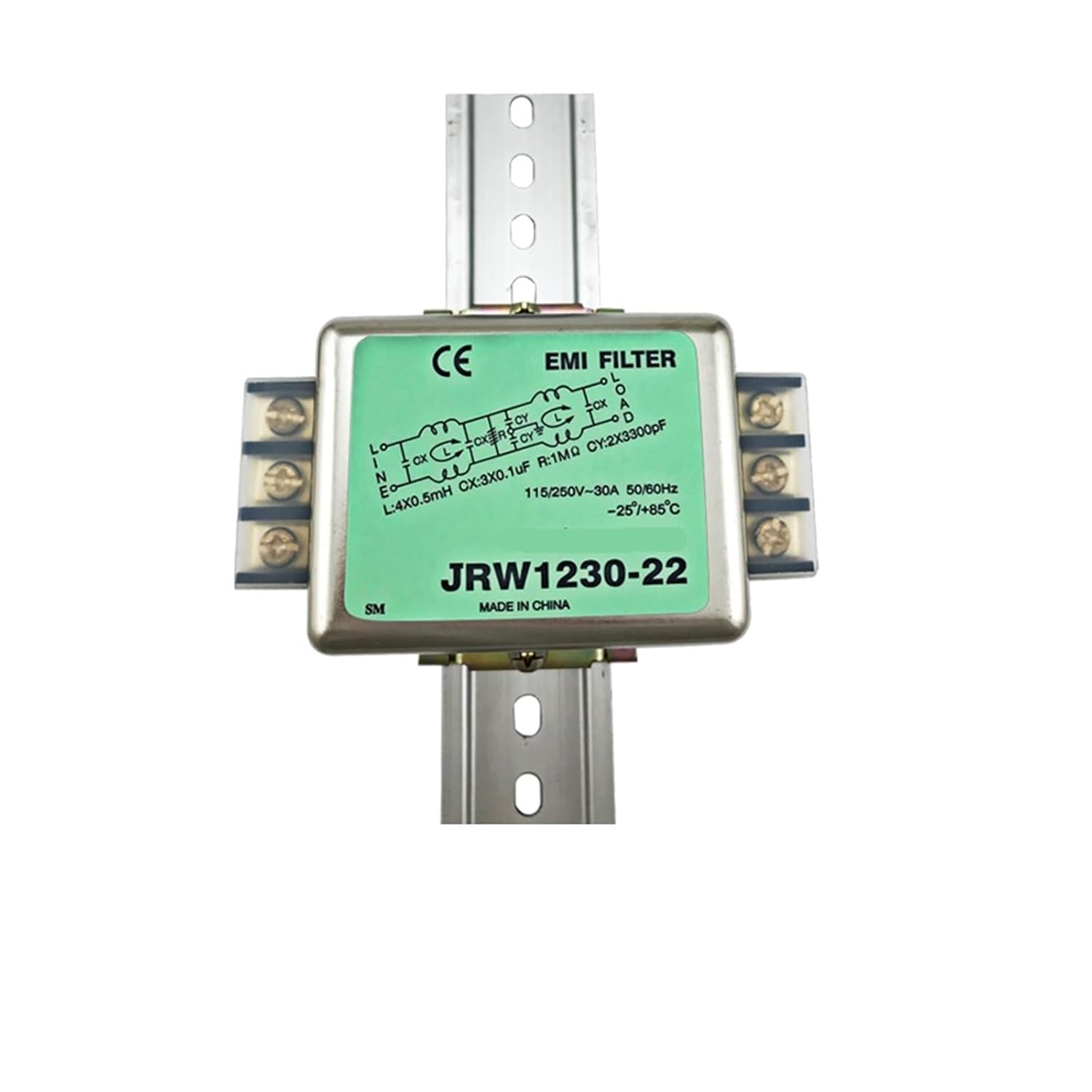 AC Filter 220V Anti-Interference Socket DC Power Socket Purifier Audio 12V car Fever(JRW-1210 23 3 Level Terminal 10A)