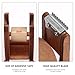 TOCCOOL Cat-Shaped Wooden Tape Dispenser, Cute Desktop Organizer with 1 Roll of Tape, Easy-to-Use Adhesive Tape Cutter for Office, School, Shop