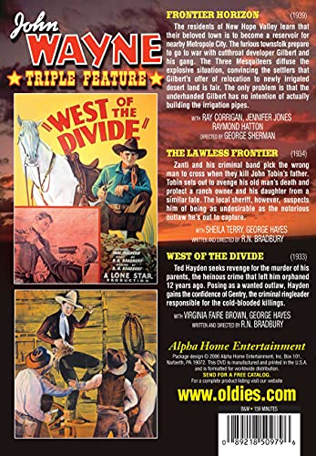 John Wayne Triple Feature 3 Regalo Coleccionistas de Cine Western DVD 3