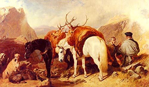 Peintures sur toile style idyllique avec animaux pour décorer un salon de campagne chic