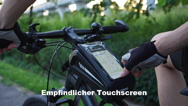 lemego fahrradtasche Rahmen, Rahmentasche Fahrrad Wasserdicht Handytasche für Smartphone bis zu 6,7 Zoll 1L Oberrohrtasche für Montainbikes, Rennrad Sport & Freizeit Farbe:Cyan Bestenliste Rennrad Rücklichter - Phone11 / i SummerSale2023