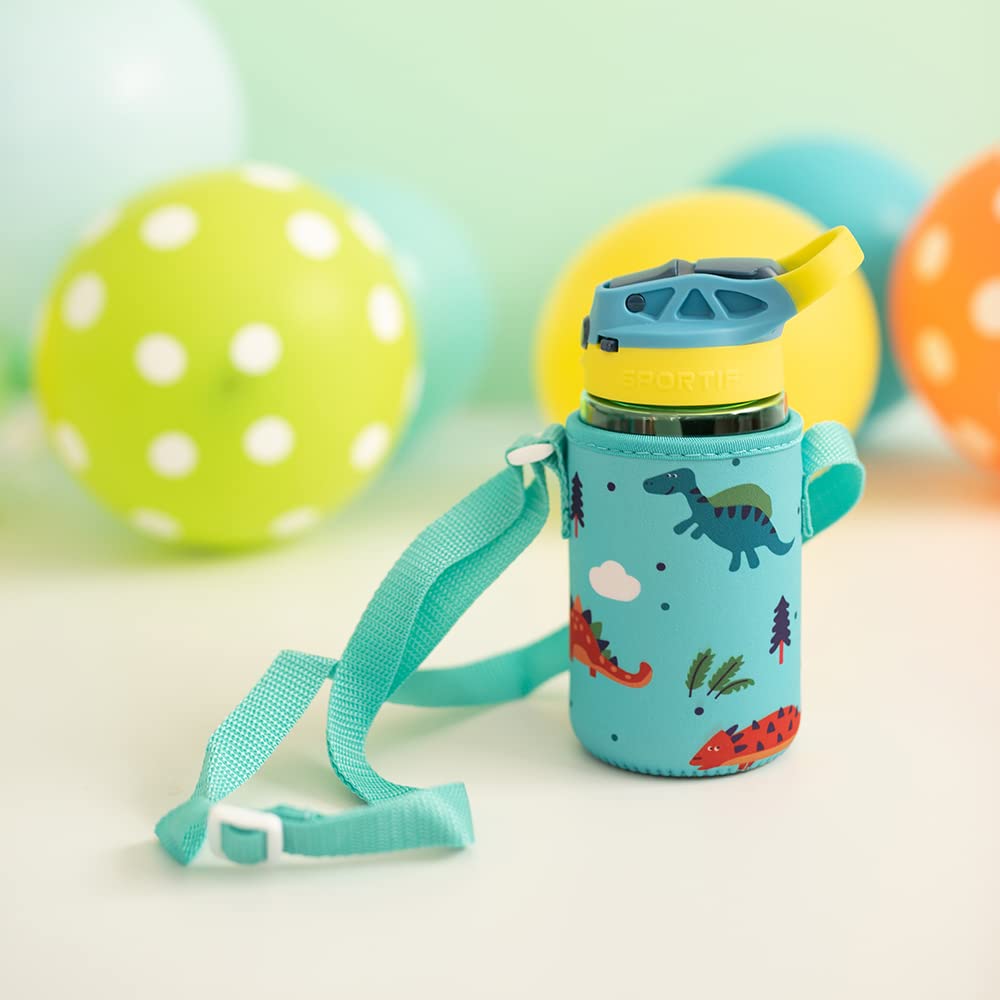 SET BOTELLA TRITÁN Y ACERO CON FUNDA OLMITOS (Azul)
