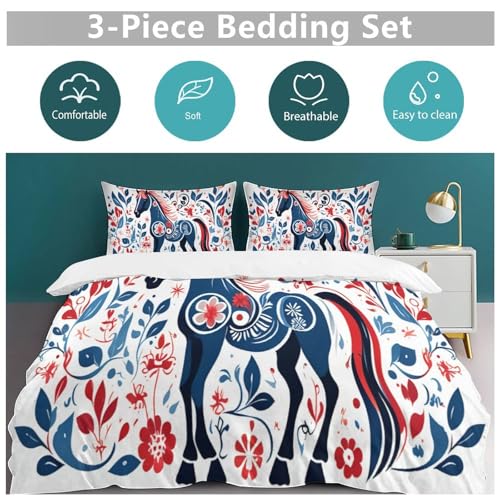 Parure de lit 200x200 animale multicolore en microfibre douce - 4