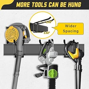 Garage wall organizer15pack carries 675 lbsgarden tool organizer 48in with large storage spaceeasy assembly sturdy designfor efficient tool storage garage organization  urban country home decor