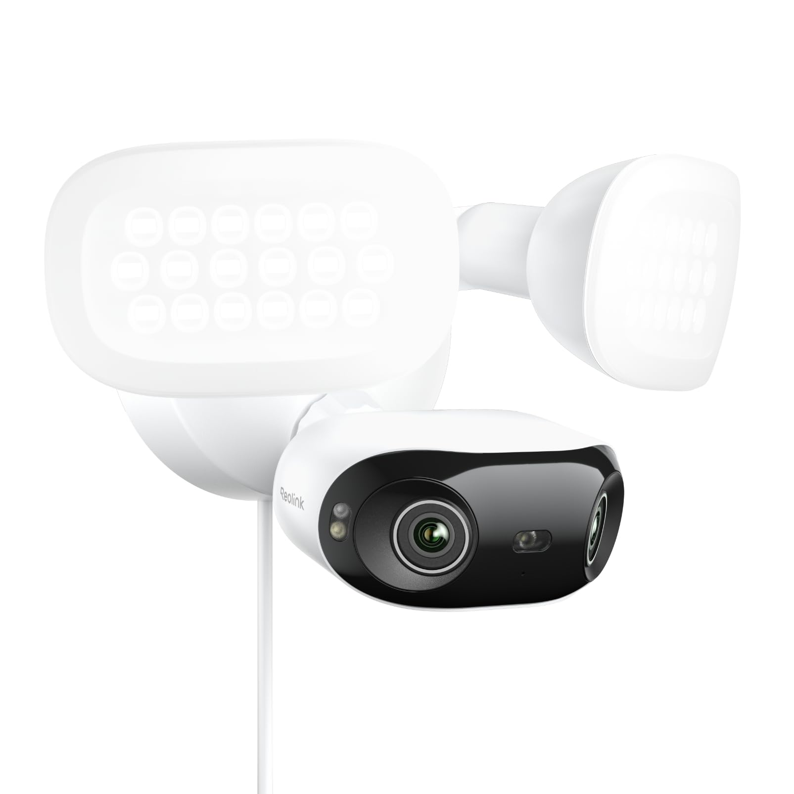 Reolink 16MP PoE Überwachungskamera Außen mit 180° Dual-Objektiv, 2800 Lumen Beleuchtung, Vollfarb- & IR- Nachtsicht, Smart-Erkennung, 24/7 Aufzeichnung mit Bewegungsspur, Elite Pro Floodlight PoE
