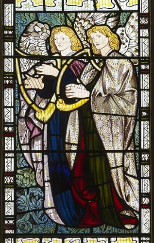 Impression d'affiches Les anges musicaux d'Edward Burne Jones en toile portrait 60x90cm