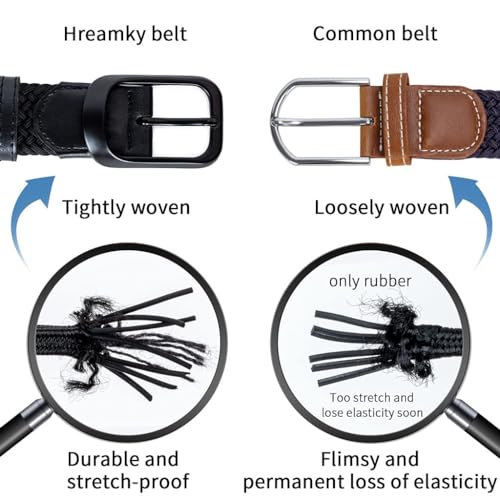 100-190 cm 31-75 Inches Leisure Man Woven Belts Office Light Silk The Belt Gift (Color : C) (E)2