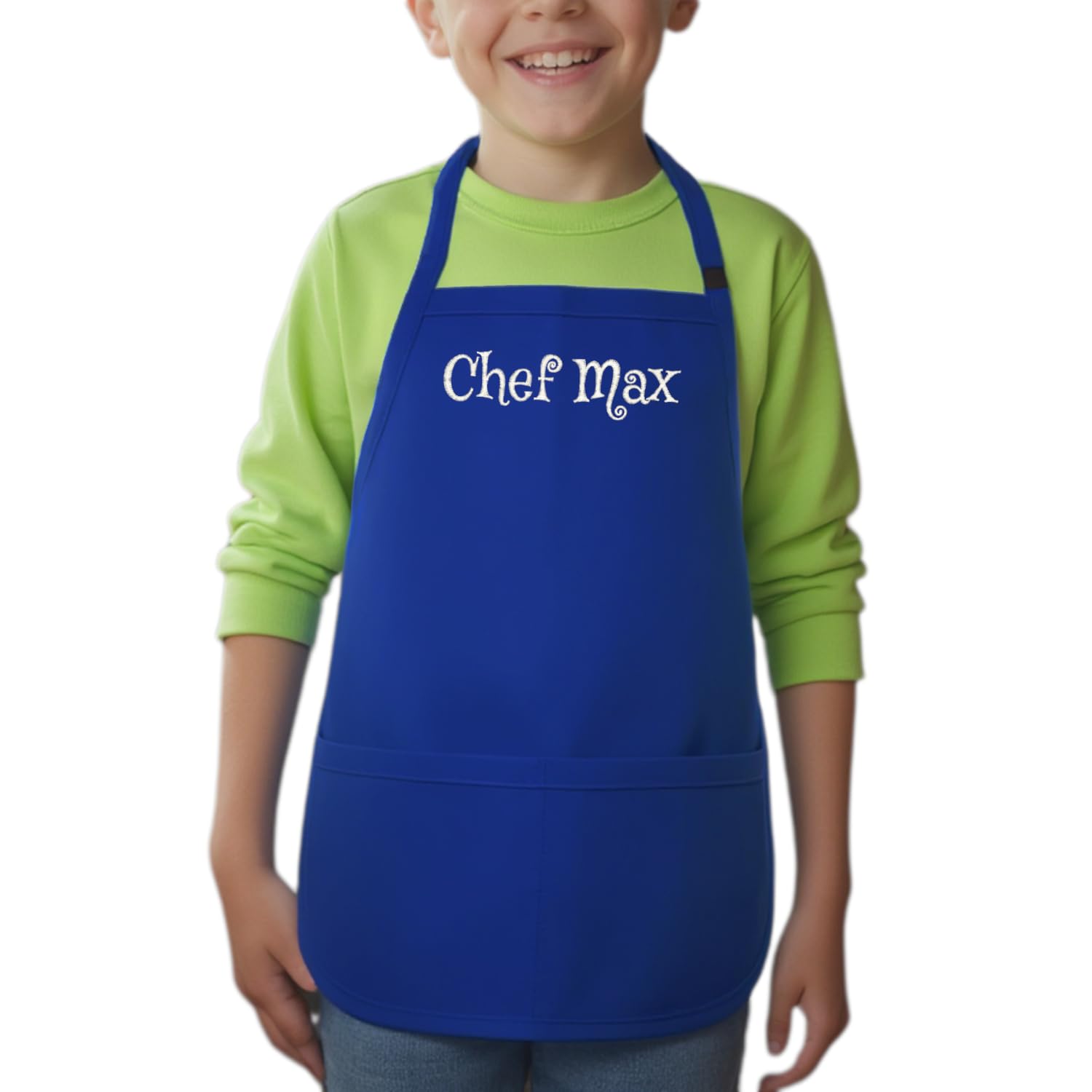 ChefsCloset Custom Embroidered Kids Bib Apron for Boys & Girls | Cooking, Baking, Painting