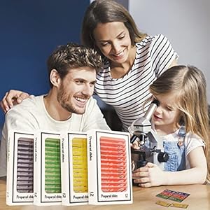 Booaee 48 Stück Mikroskop Objektträger Set