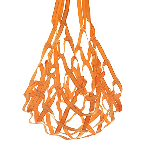 SOJUNER Lifting Cargo Nets (4.92' x 4.92'), Flat Polyester Sling Hoisting Net, Lifting Net Straps 5.9in Square Mesh Tear Resistance, Max. Load Capacity: 2200 lbs