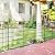 Metal Garden Fence 40 in x 23.3 ft, Outdoor Dog Fence with Stakes for Yard