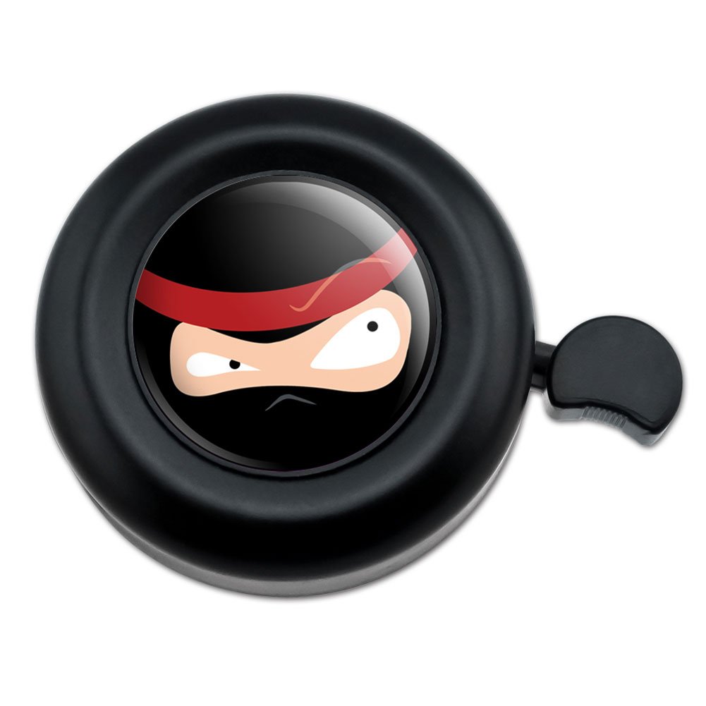 GRAPHICS & MORE Ninja Face Head Bicycle Handlebar Bike Bell