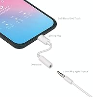 Vista 3 de Paquete de 2 [Certificado Apple MFi] Adaptadores Lightning a Jack de Auriculares de 3.5 mm, para iPhone Jack de Auriculares/Cascos de 3.5mm Aux