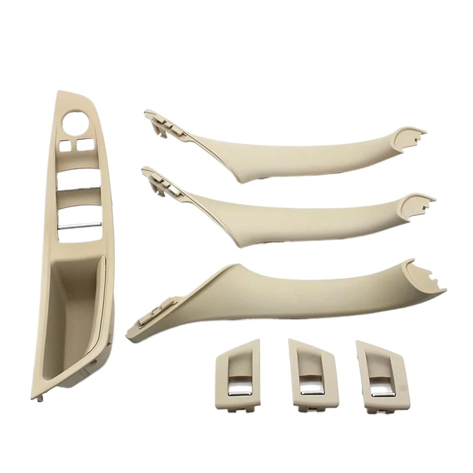 LVXVMOZEOK Interior Door Handle Armrest for 5 Series for F10 for F11 for 520 for 523 for 525 for 528 for 530 for 535 LHD Car Armrest Switch Panel Door Pull(Model A Oyster)