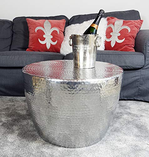 MichaelNoll Couchtisch Modern, Wohnzimmertisch Sofatisch Beistelltisch Tisch Groß aus Metall, Hammerschlag Orient… – Bild 5