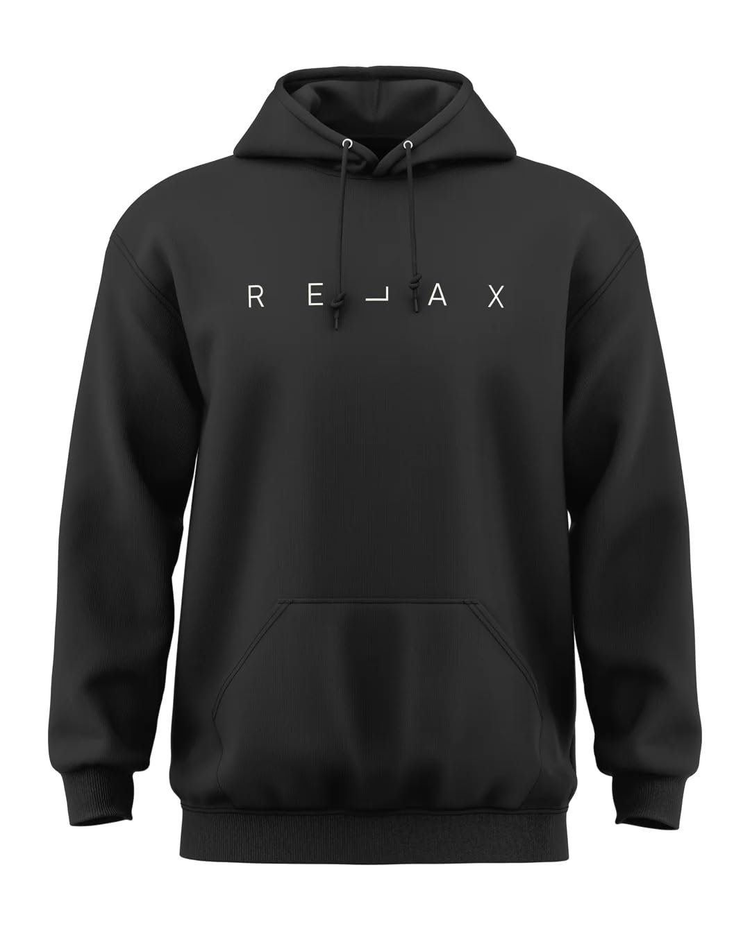 warriorworld Men’s 100% Cotton Hoodie with Relax Text Print, Solid Pullover, Regular Fit with Hood and Front Pocket-picture-42