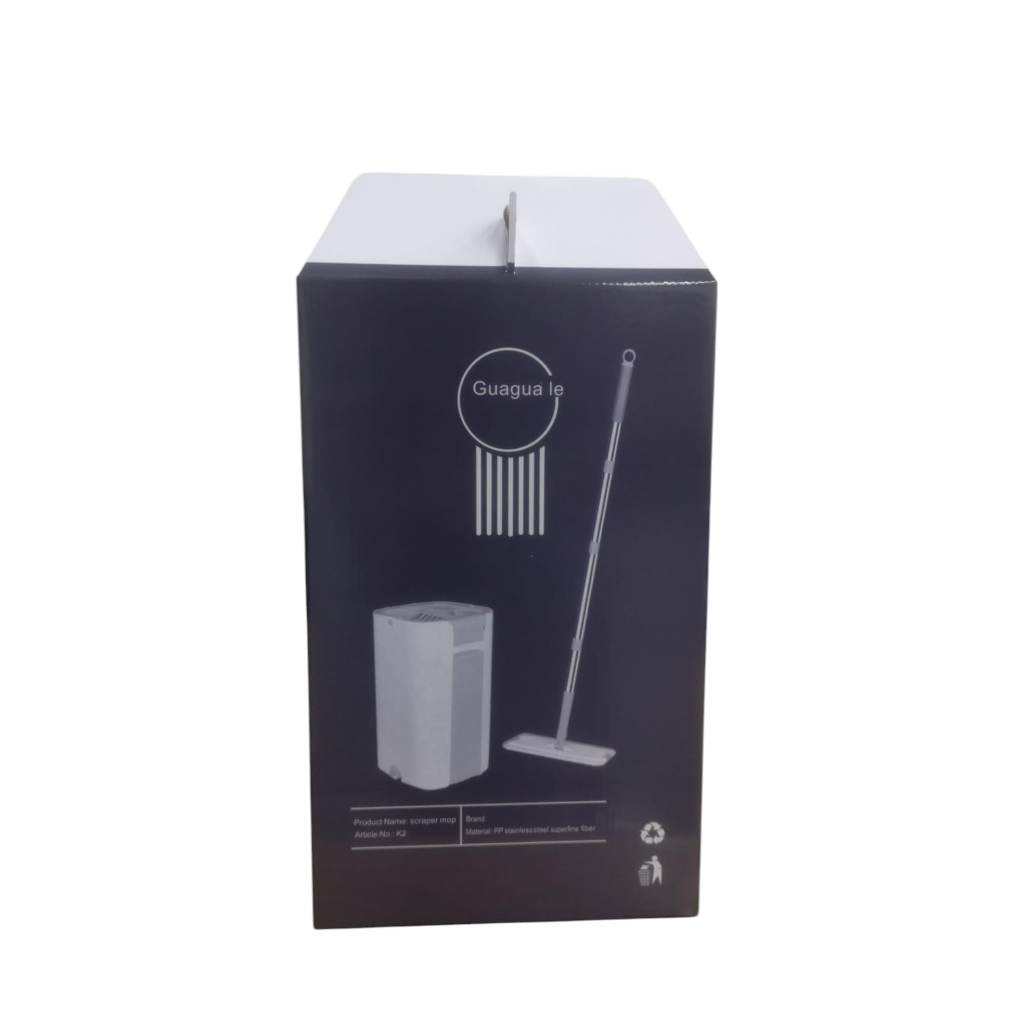 Mopa Fregona con Cubo Escurridor ComfortClean, Mopas de Limpieza Suelos, Mopa para Limpiar Azulejos y Paredes, Cubo Fregona Escurrefacil, Incluye Guía de Limpieza Doméstica, Fregona Mopa con Cubo