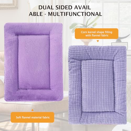 PET SPPTIES Hundebett Weiches und Warmes Matten Hundekissen Waschbarn kuschelig Umkehrbar Haustier Sofakissen PS085 (90X70 cm, Purple)