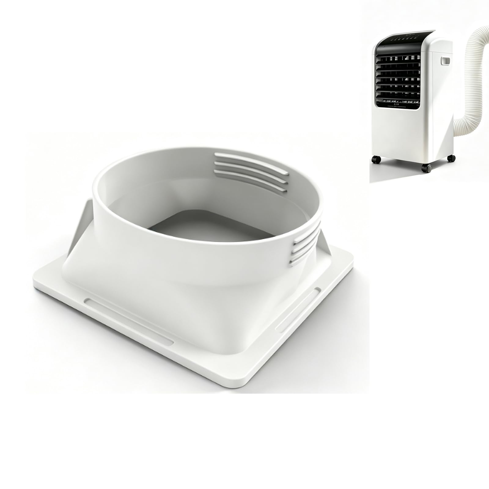 Dovishire Portable Air Conditioner Hose Adapter 150mm ABS Exhaust Connector
