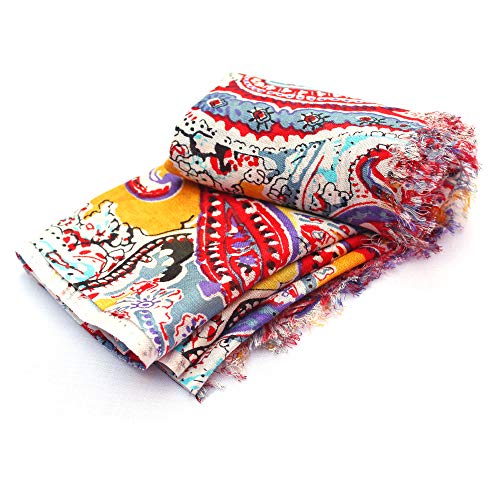 Image of bratkrok WOMEN'S STYLISH FLORAL PRINTED RAYON SCARF /SCARVES /STOLE FOR SUMMERS
