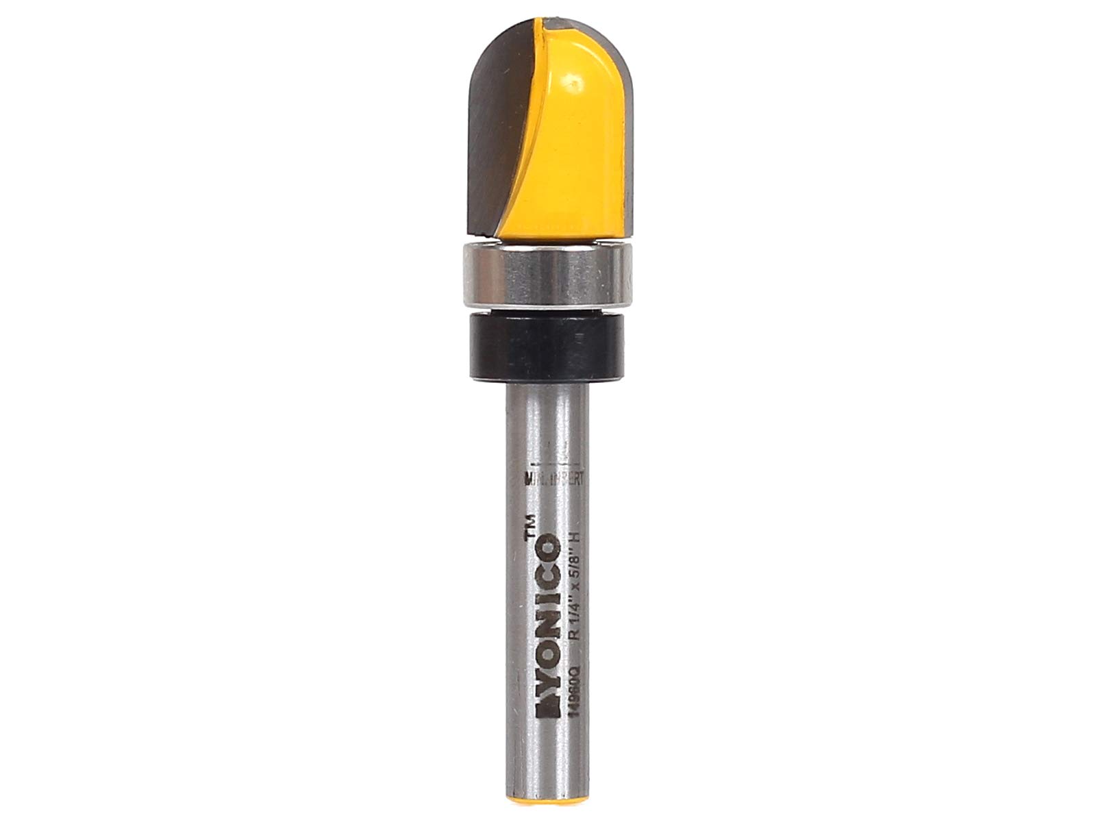 Yonico Grain/Silver 14960Q 1/4-Inch Radius Core Box Template Router Bit 1/4-Inch Shank