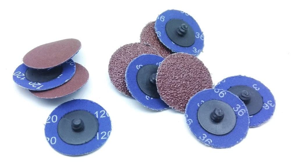 50 Stück 50 mm Schleifscheibe für Roloc Polierpadplatte 2 Quot; Schleifpapier Scheibe Schleifscheibe Schleifwerkzeuge 36-320#, 180#