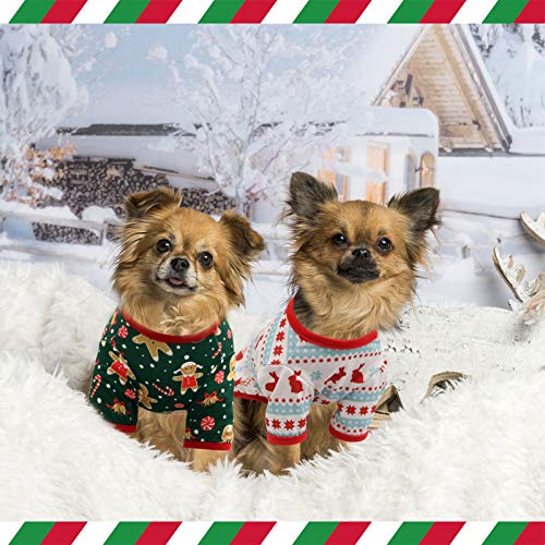 Hylyun 2 Pieces Dog Christmas Shirt - Christmas Pet Shirt Soft Breathable Puppy Shirts Printed Pet Clothing For Small Dogs And Cats S #TOP5