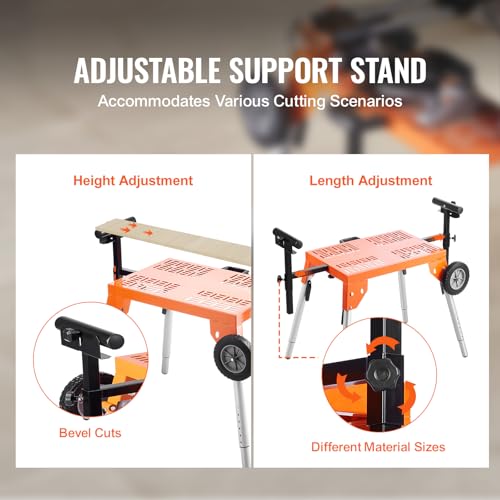VEVOR Adjustable Height Miter Saw Stand