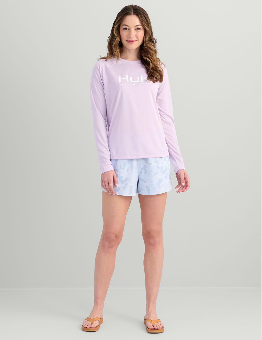 HUK Women's Pursuit Long Sleeve, Performance Shirt + Sun Protection, Orchid Bloom - Image 2