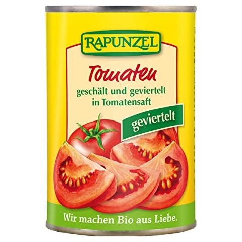 Rapunzel - Tomaten geschält und geviertelt in der Dose Cover